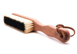 St James Shaving Emporium cashmere clothes brush on its side