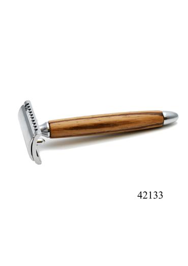 Fatip, D E SAFETY RAZOR Zebrano Wood