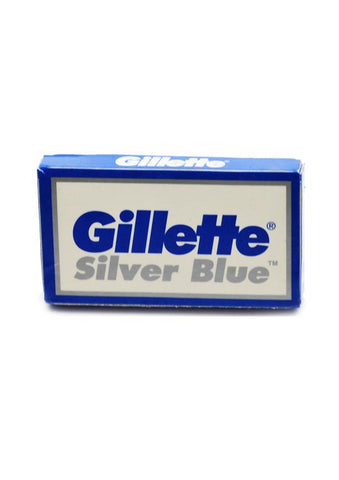 Gillette, Silver Blue DE Razor Blades pk of 5