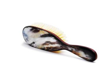 St James Shaving Emporium light horn backed hair brush