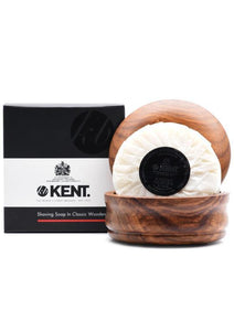 Kent, LUXURY SHAVING SOAP in Wooden Bowl