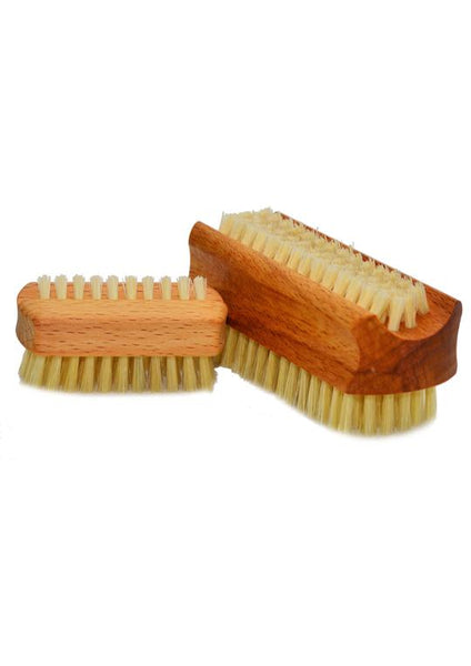 St James Shaving Emporium oiled beechwood travel sized nail brush with natural bristles