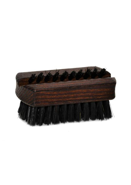 St James Shaving Emporium oiled thermowood travel size nail brush with natural black bristles