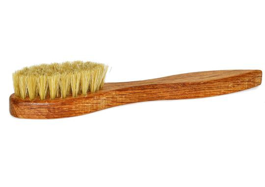 St James Shaving Emporium shoe polish applicator brush with light bristles