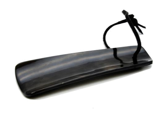 St James Shaving Emporium 102mm dark coloured handy curved hand shoehorn