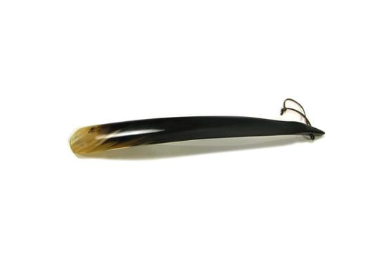 St James Shaving Emporium dark coloured shoehorn with pointed tip end