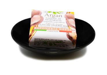 St James Shaving Emporium real horn soap dish with soap