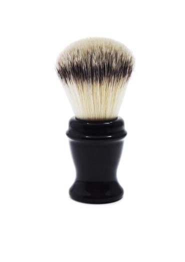 St James Shaving Emporium 504 shaving brush with synthetic fibre bristles and black handle