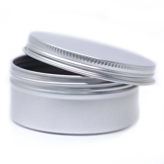 St. James Shaving Emporium, 3 x Aluminum Round Tin Box with Screw Top, 3 Hard Soap Travel Tin