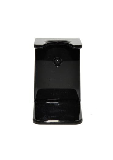 Universal black plastic shaving brush stand