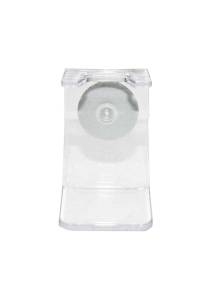 Universal clear plastic shaving brush stand