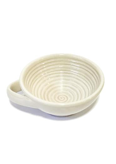 White Zenith ceramic shaving bowl