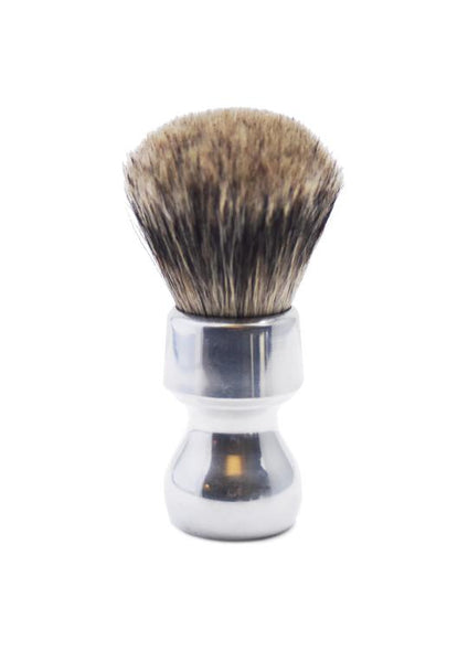 Zenith 506 shaving brush with best badger bristles and aluminium handle