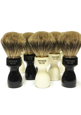 Zenith 507 shaving brushes with best badger bristles